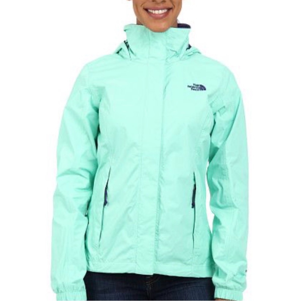 THE NORTH FACE Lime Green Hyvent Windbreaker Rain Jacket